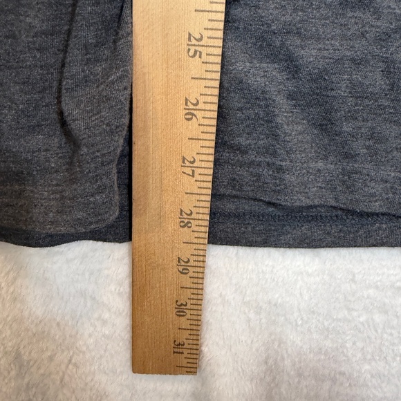 Lucky Brand T0shirt Mens Size XL Gray Large Graphic Heathered Crew Neck Casual - Picture 9 of 10